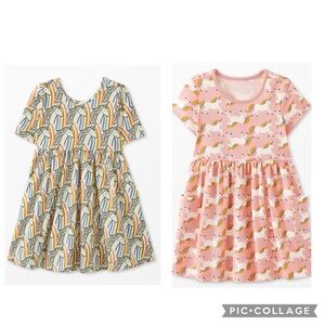 Lot of 2 Hanna Andersson Unicorn Dresses